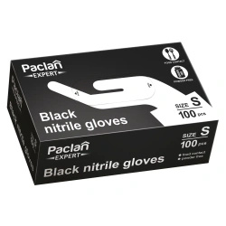 Black nitrile gloves Expert "S" 100 pcs.