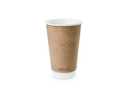 Double wall kraft paper cup 450 ml, ¶. 90 mm 20 pcs.