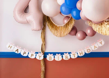Paper Banner "Happy Birthday – Kittens", 2.8 m, 1 pc