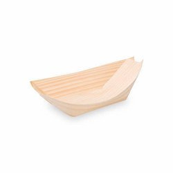 Wooden bowl "boat" 13 x 8 cm 100 pcs.