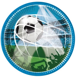 Paper plates "Football", 20 cm, 8 pcs