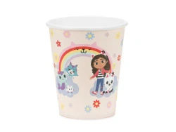 Kubek papierowy "Koci Domek Gabi" 250 ml 6 szt.