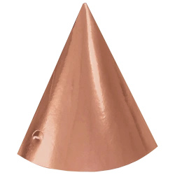 Paper Party Hats Rose Party 6 pcs