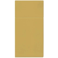 Premium Airlaid cutlery bags-serviettes, gold, 40 x 40 cm 25 pcs.