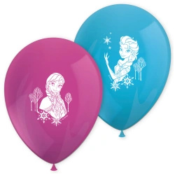 Balony lateksowe "Kraina Lodu / Frozen", 28 cm, 8 szt.