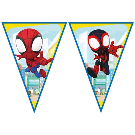 Paper Flag Garland Spidey 2.3 m 1 pc