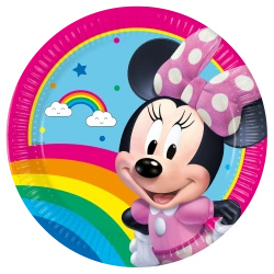 Paper plates "Minnie Mouse", 23 cm, 8 pcs