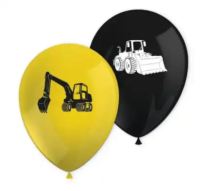 Latex balloons “Construction” 28 cm, 8 pcs