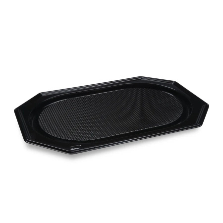 Black catering tray rPET, 54 x 36 cm, 10 pcs