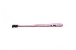 Natural OVAL soft pink toothbrush 1 piece.