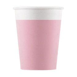 Kubek papierowy "Pink" 200 ml 8 szt.