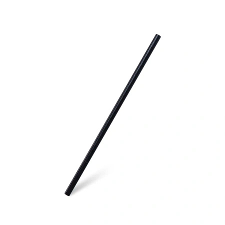 Reusable biocomposite straws black 6/210 mm 200 pcs