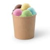 Kraft ice cream paper cup 360 ml, 92 mm dia, 50 pcs.