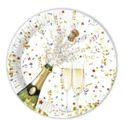 Paper plates "Sparkling Celebration", 23 cm, 8 pcs