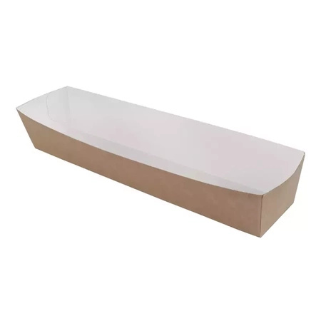 Hot dog deep paper tray 21 x 4 x 3.5 cm 100 pcs.