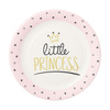 Round paper plate "Little Princess" 23 cm 10 pcs.