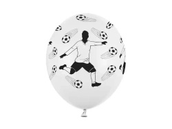 Latex Balloons "Football", 30 cm, 6 pcs