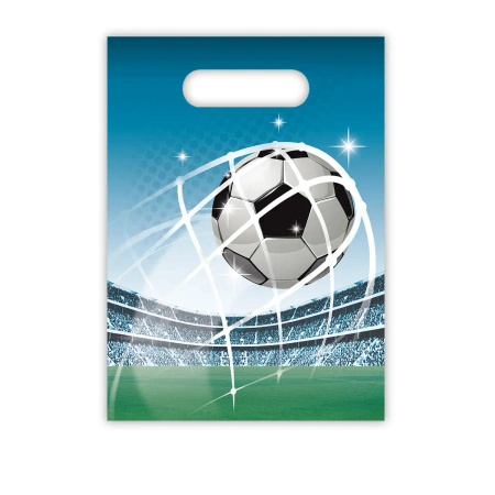 Plastic bags "Football" 16 × 22 cm 6 pcs