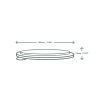 PLA lid for vegware salad bowl dia. 150 mm 50 pcs