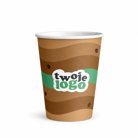 Paper cup white, dispersion, 250 ml, ¶. 80 mm, MATTE, FULL COLOR 2000 pcs