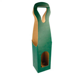 Green wine gift box 9 x 9 x 41 cm, 5 pcs.