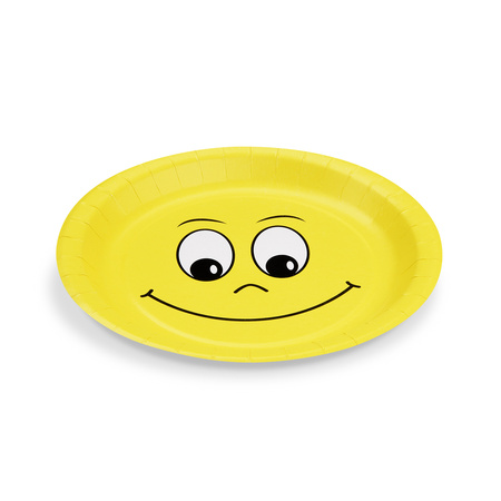 Round paper plate "Smile" ¶ 23 cm 10 pcs.