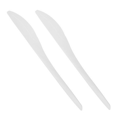 C-PLA white premium knives 18.5 cm 50 pcs.