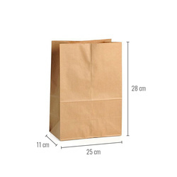 Paper bag 25 x 11 x 28 cm 500 pcs.