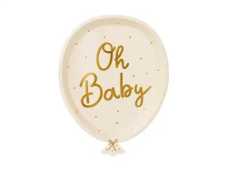 Paper Plates "Oh Baby", 17.5 × 22 cm, 6 pcs