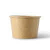 Kubeczek papierowy na lody kraft 130 ml, śr. 76 mm, 50 szt.