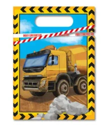Torebki foliowe "Construction" 17 x 23 cm 6 szt.