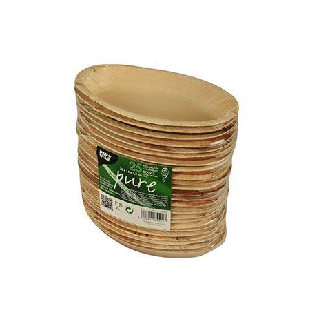 Palm leaf tray 300ml 20 x 12.5 x 3 cm 25 pcs