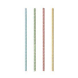 Colorful paper straws "Zig Zag" 6/200 mm 25 pcs.