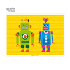 Paper placemats - coloring book "Robot" 31 x 43 cm 250 pcs.