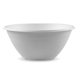 Miska z trzciny cukrowej biała 1130 ml, śr. 18,5 cm, wys. 8 cm, 125 szt.