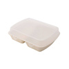 Menuboxes reusable bipartite cream 24.5 x 20 x 4.5 cm 60 pcs.