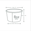 "Feel Snug" Bamboo Paper Bowl, 250 ml, Ø 90 mm, 50 pcs