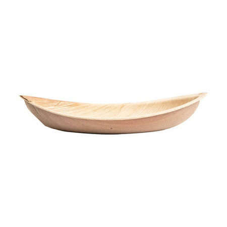 Palm leaf dish Kayak 21 x 11 x 4 cm 25 pcs.