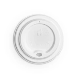 Lid made of sugar cane for cup diameter 90 mm 50 pcs.