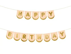 Baner papierowy "Happy Birthday Konie", 1,5 m, 1 szt.