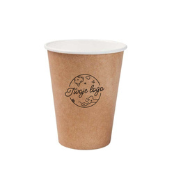 Brown paper cup, dispersion, 350 ml, ¶. 90 mm OWN PRINTING 2000 pcs.