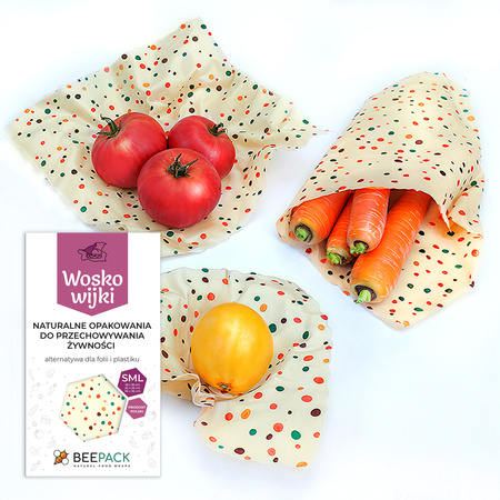 Wax "Dots" Pack 1 x "S", 1 x "M", 1 x "L" 3 pcs.