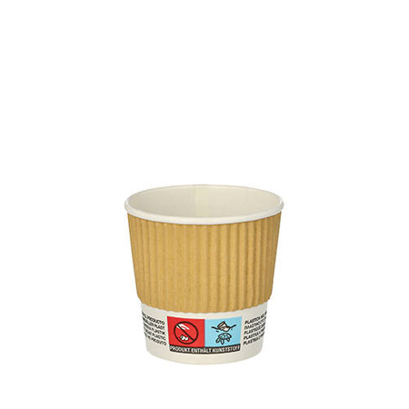 Corrugated kraft paper cup 100 ml, ¶. 60 mm 25 pcs.