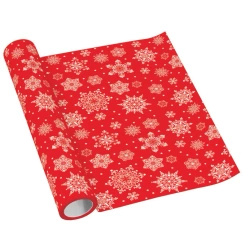 Bieżnik papierowy PREMIUM w rolce, "Snowflakes", 40 cm x 5 m, 1 szt.