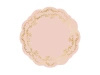 Decorative Paper Placemats Pink, 35.5 cm, 6 pcs