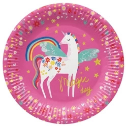 Round paper plate "Unicorn" ¶. 23 cm 8 pcs.