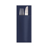 Premium Airlaid cutlery bags-serviettes, navy blue, 40 x 32 cm 50 pcs.