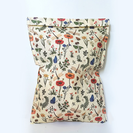 Beeswax wrap bag “Meadow” – size L (23 × 32 cm), 1 pc