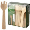 Wooden forks 10 cm 100 pcs.