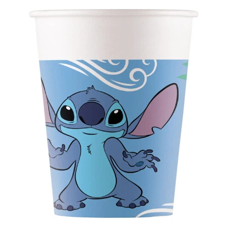 Paper cup “Stitch & Angel” 200 ml 8 pcs